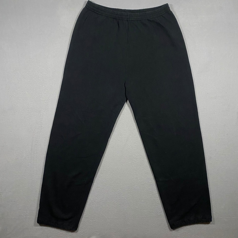 Jerzees NuBlend Sweatpants Mens 2X Black Vintage Activewear Made in USA Joggers